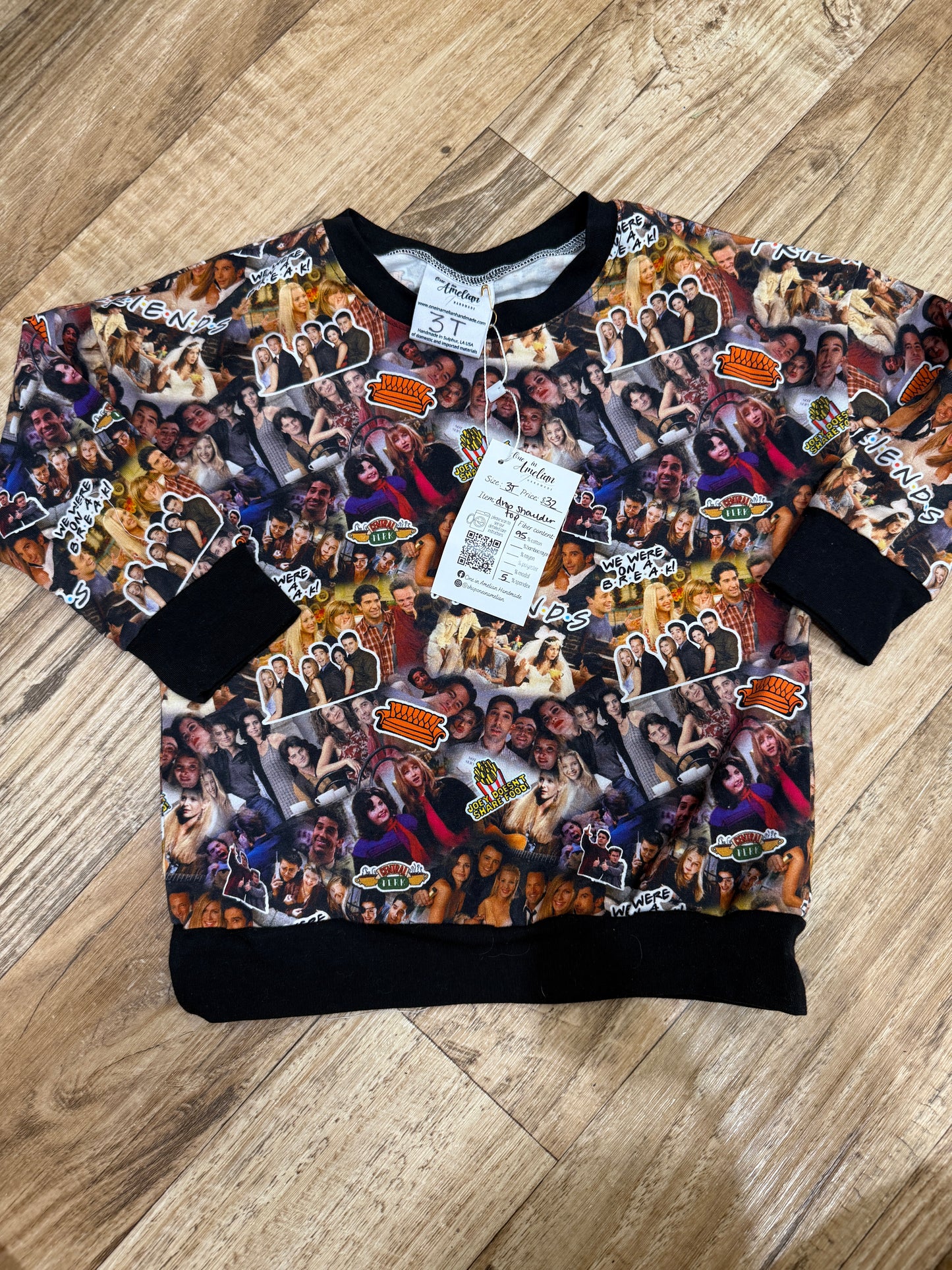 FRIENDS Drop Shoulder Top