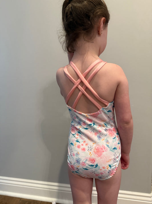 Strappy One Piece Swim Suit- STRAPS WILL BE THREADED RIGHT ON ORDERED PIECES