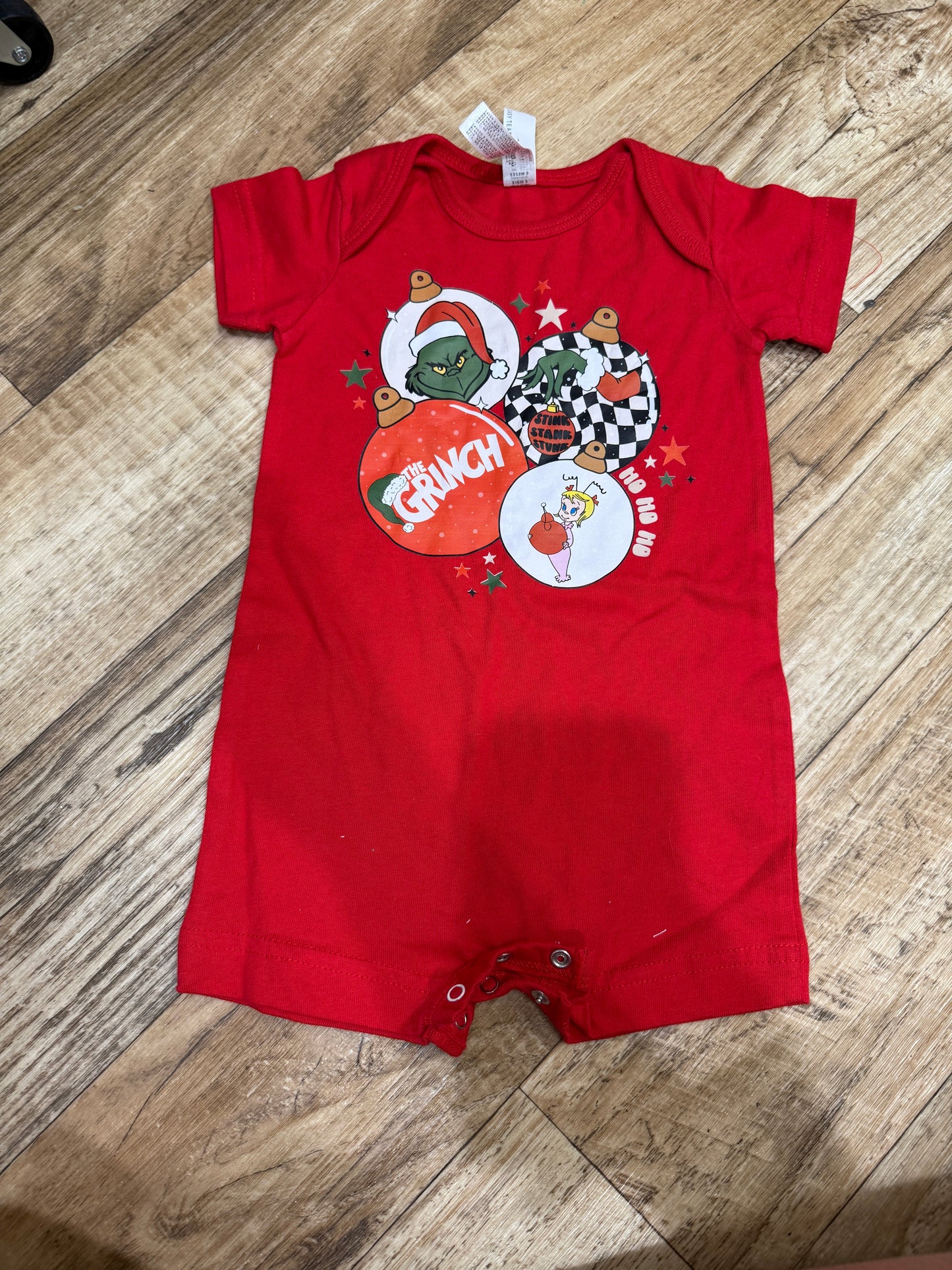 6m Grinchy Shorts Romper