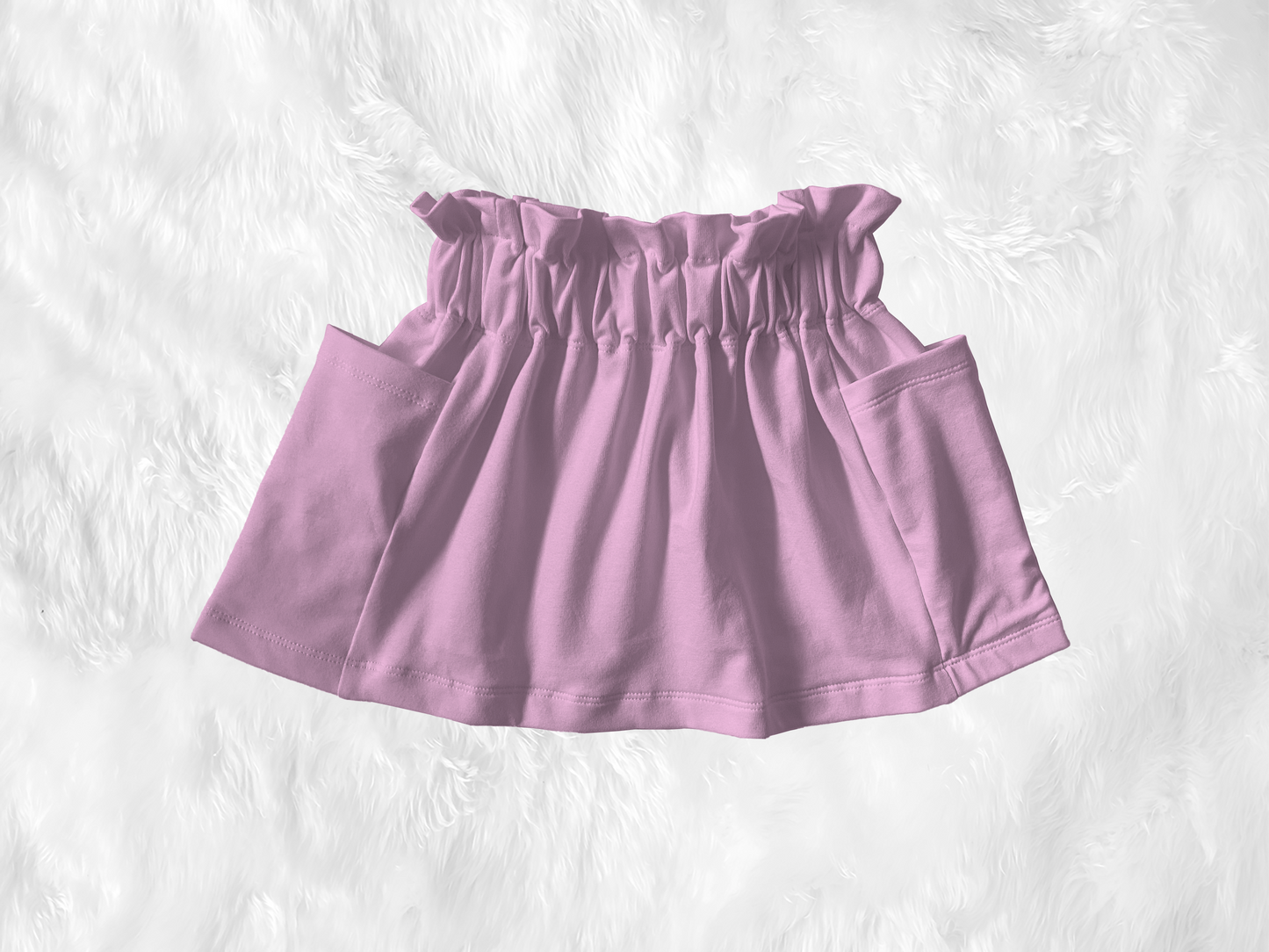Paper Bag Waist Pocket Skirt