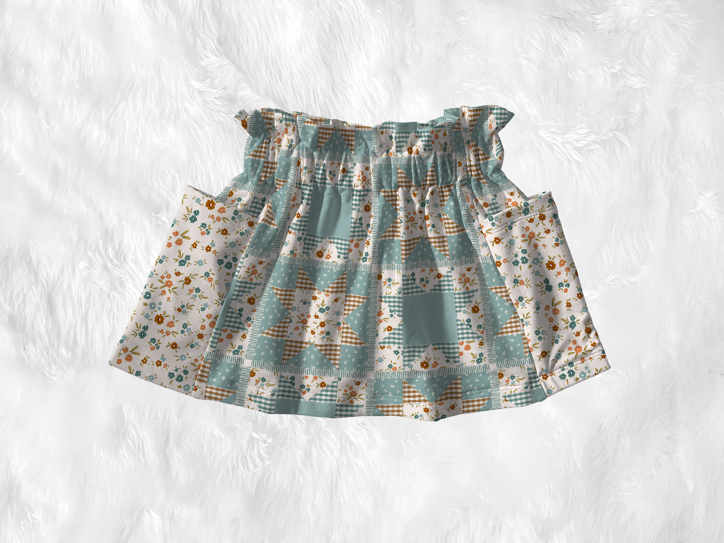 Paper Bag Waist Pocket Skirt
