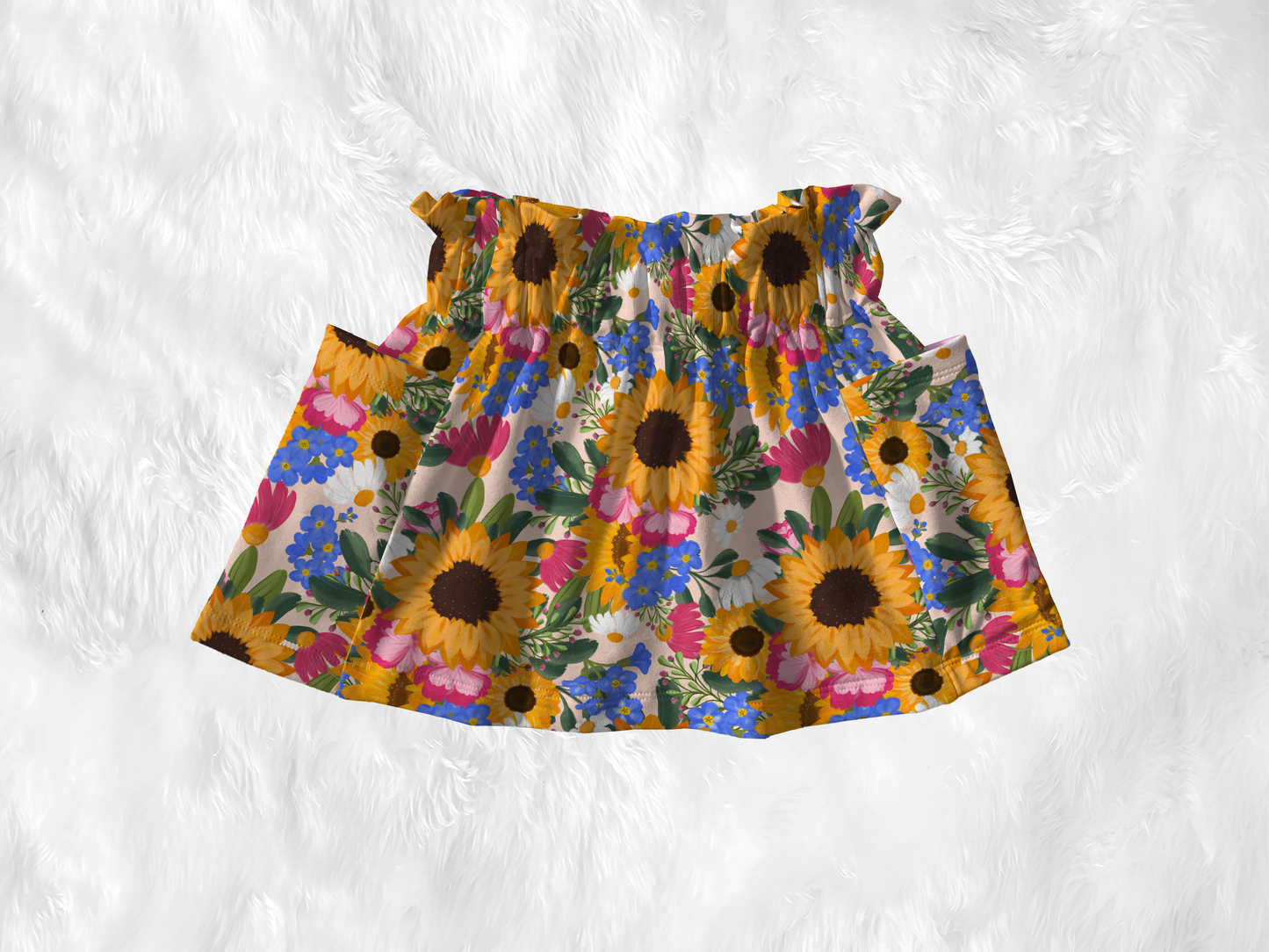 Paper Bag Waist Pocket Skirt