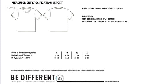 Youth DTF transfer tees